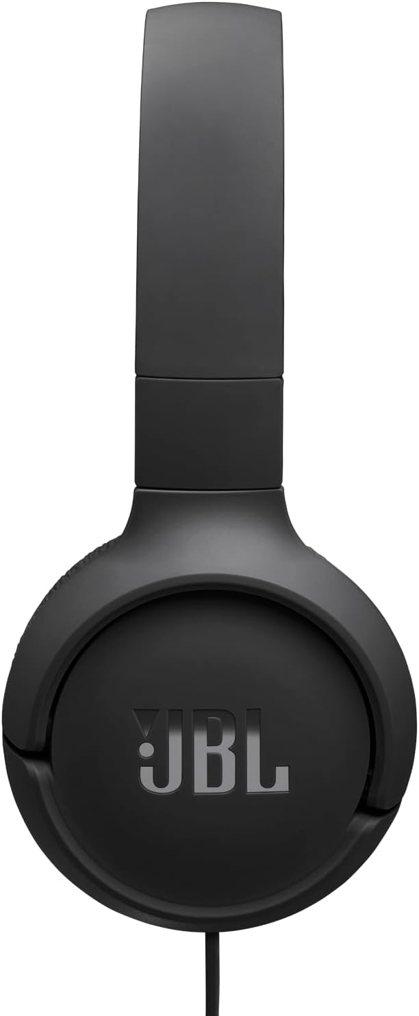 JBL Tune 520 C Comfort Fit Wired On Ear Headphones with Microphone, Pure Bass Sound, EQ Presets, USB-C Connectivity, Foldable Design and Tangle-Free Cable, Black